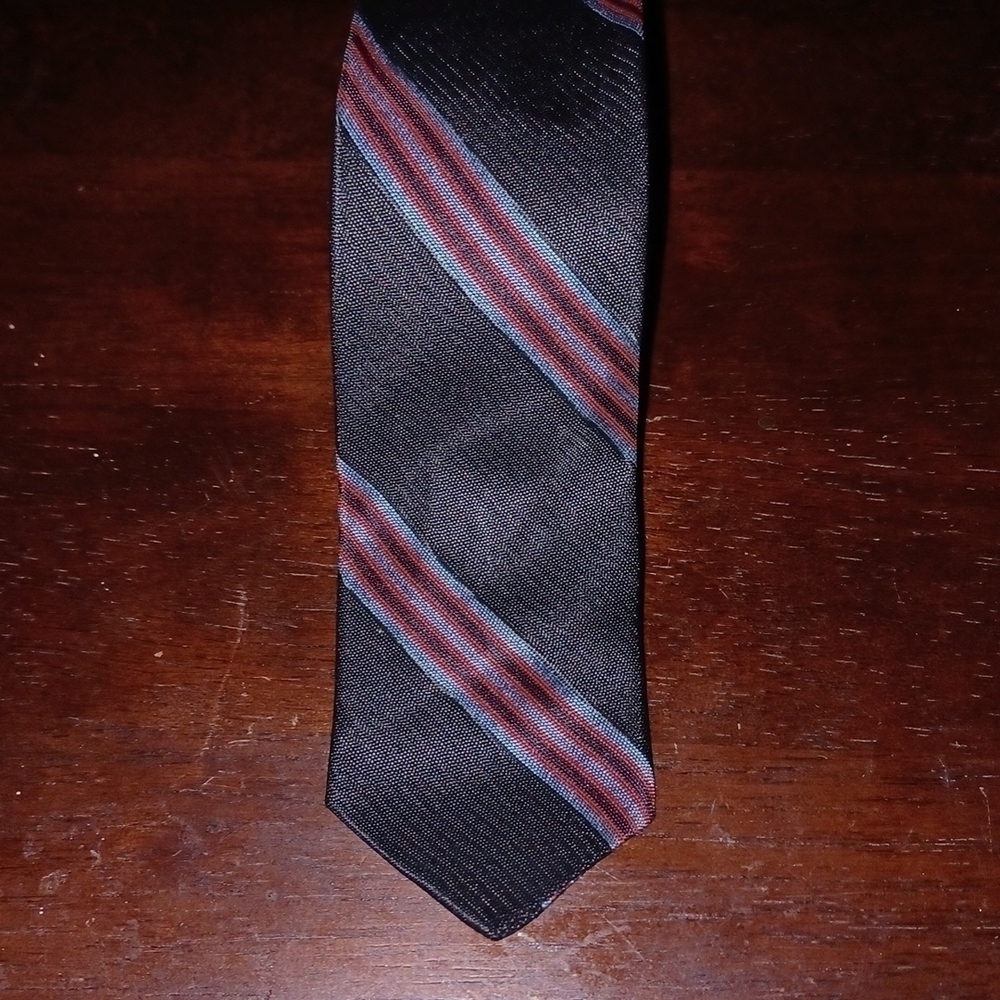 VTG Striped Skinny Necktie
